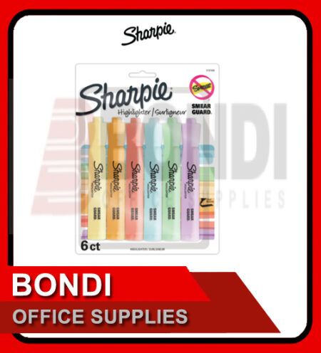 Sharpie Major Tank Pastel Highlighter Asstd 6ct