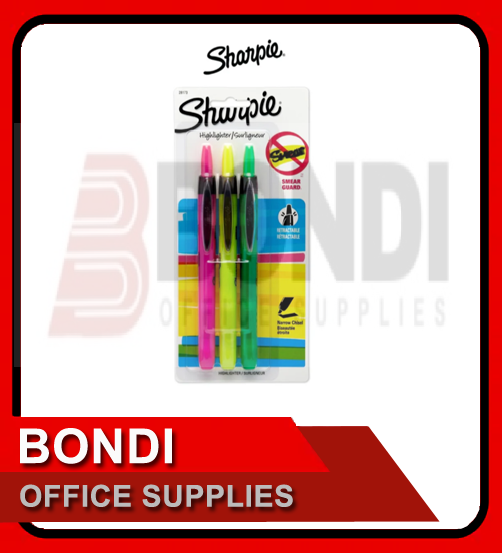 Sharpie Retractable Highlighter 3ct Sets